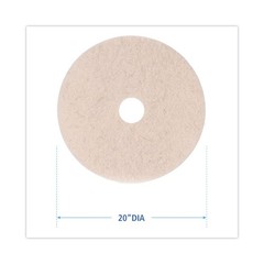 Boardwalk Natural Hog Hair Burnishing Floor Pads (5/Carton) Tan