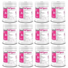 New All Purpose Disinfectant CaviWipes #13-1100- 160 Count – 12 Canisters
