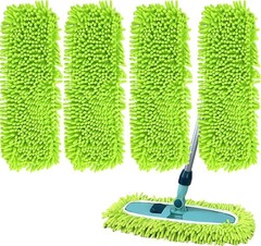 4PCS 14”~16” Microfiber Dust Mop Pads Compatible with Leifheit 55210,Reusable