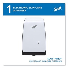 Scott 32499 1200 mL 7.3″ x 4″ x 11.7″ Electronic Skin Care Dispenser – White New