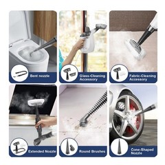 TICYACK Handheld Steam Cleaner, Cleaner with 16 PCS Large, White