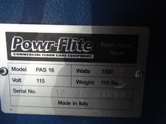 POWR-FLITE PAS 16 FLOOR MACHINE 115V 1500WATTS