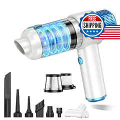Jonyj Car Vacuum Cleaner 16000Pa Hand Held Vacuum Portable Cordless 2 In 1 Air