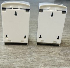Lot 2 New Soap Wall Dispensers White & Black Commercial Soap Dispensers 33.8oz