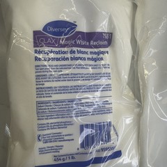 6 Bags Diversey Clax 75B1 White Reclaim Fabric Stain Remover 1 lb In Each