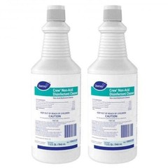 Lot/2 DIVERSEY Crew Non-Acid Disinfectant Cleaner 1 qt 32 oz Bathroom