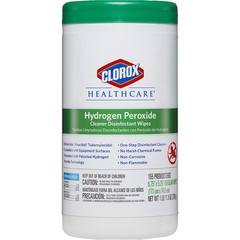 Clorox 30825 Hydrogen Peroxide Disinfectant Cleaner Wipes 6.75″ x 5.75″ 155/Can
