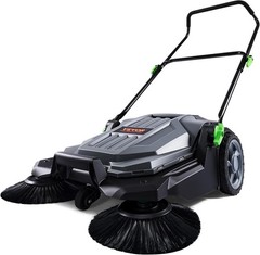 Walk-Behind Hand Push Floor Sweeper 25 6 Inch Sweeping Width Manual Non Electric
