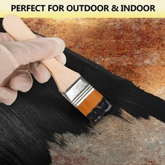 2 in 1 Rust Converter Metal Primer, 35 oz Black Rust Reformer Paint for Meta…