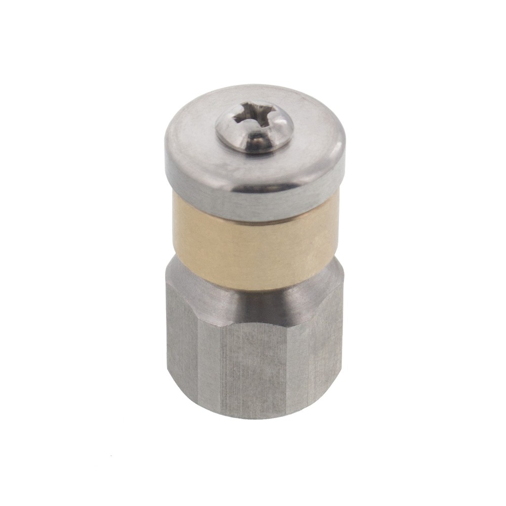 Erie Tools Rotating 1/4″ Sewer Jetter Nozzle for Drain Cleaning 3.5 Orifice