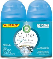Air Wick Fresh Waters Aerosol Spray Refill 5.89 oz- (2 pack) New