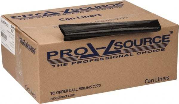 PRO-SOURCE 45 Gal 1.5 mil Heavy-Duty Trash Bag 40″ Wide x 46″ High, Black