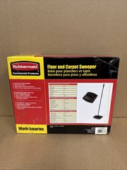 Rubbermaid Commercial 421288BLA 44 in. Floor and Carpet Sweeper – Black/gray NEW