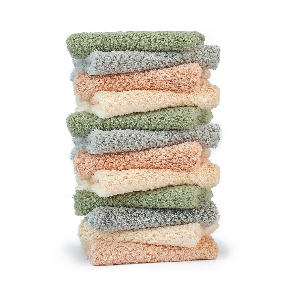 K&janet6am Microfiber Cleaning Cloth for Kitchen, 12 Pack Small, 12pack