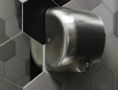 Shine LED Commercial Automatic Hand Dryer Energy Efficient Surface Mount Chrome
