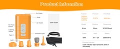 Portable Vacuum Storage Bag Pump, Travel Cordless Electric Rechargeable