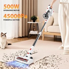Tikom V750 Cordless Vacuum Cleaner For Home 45000Pa/500W Stick Vacuum Led