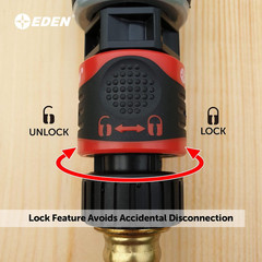 Eden 95210 Premium Garden Hose Fitting Quick Connect with 5 pc Set, 5 Set