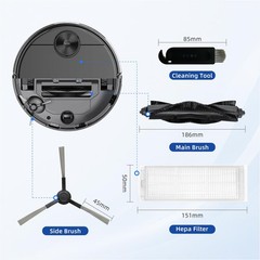 Replacement Parts Compatible with WYZE Robot Vacuum Cleaner BlackRoller