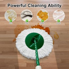 6 Pack Mop Head Replacement for Libman Tornado Spin Mop Reusable Microfiber S…