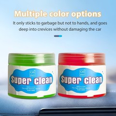 Cleaning Gel, Reusable Vehicle Air Vent Crevice Detailing Putty, Color: Green
