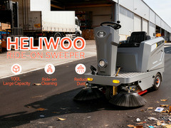 Ride-on Floor Sweeper Machine 50.4″ 26.5 Gallon Dustbin 92600 Sqft/h Efficiency