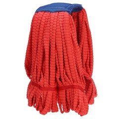 Mop Head Replacement Microfiber Floor Cleaning 13 oz 33.5 Inch, Red