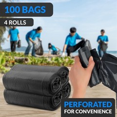 Reli. 55 Gallon Trash Heavy Duty 100 Ties Tough Leak-Proof Garbage For Large