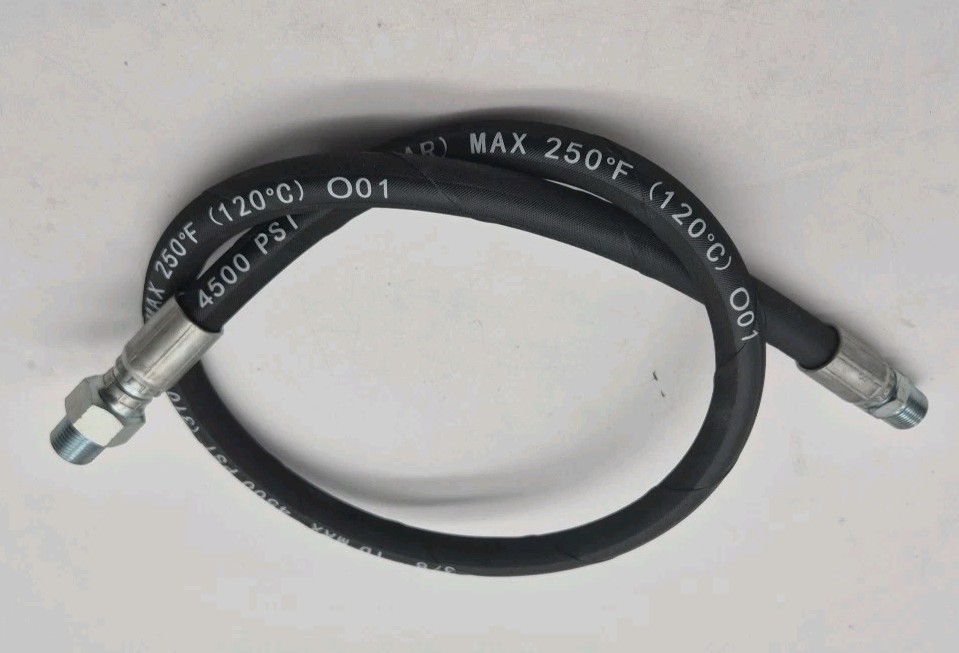 3′ 3/8″ 4500 PSI Black Pressure Washer Jumper Hose – New