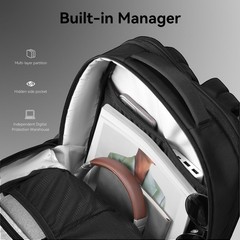 Muzee Lightweight Business Commute Backpack, Waterproof Laptop Backpack with …