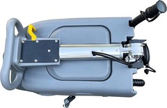 GRAY Walk Behind 15″Brush Floor Cleaning Machine 8G Fordable Portable Scrubber