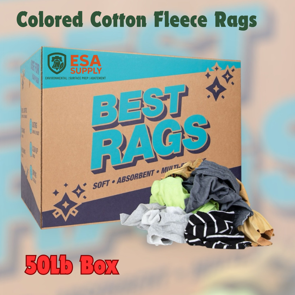Color Knit Fleece Rags 50 LBS Box