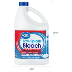 Great Value Low Splash Concentrated Bleach