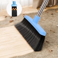 OLLSDIRE Broom and Dustpan Set for Home 2026 Indoor Outdoor Dark Blue