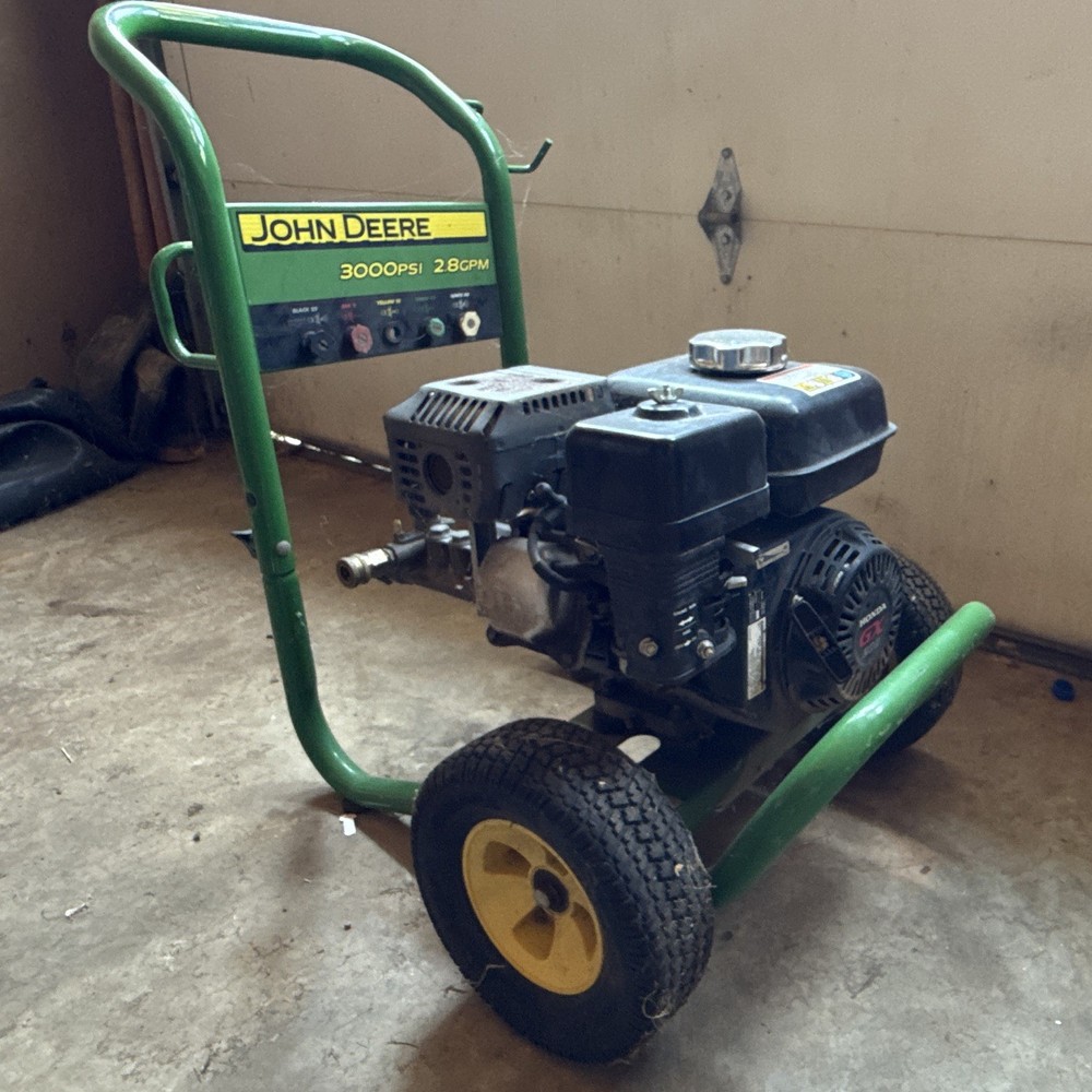 John Deere 3000 PSI 2.8 GPM Gas Pressure Washer Honda GX200 Wheel-Mounted
