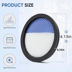 4 Pack Washable Replacement Filter Compatible with Eureka RapidClean Pro…