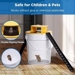 4-PACK Bucket Lid Mouse Rat Trap Bucket Mousetrap Catcher US FAST SHIPPING🔥🔥