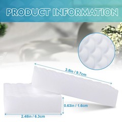 GLIMGLINT 12PK Magic Sponges Cleaning Eraser, Powerful Scrubber Foam White