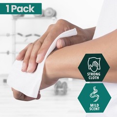 MED PRIDE Disposable XL Premoistened Washcloths 8” x 12” 80 Count (Pack of 1)