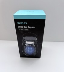 Solar Bug Zapper Mosquito Killer UV Light Camping Lantern USB Rechargeable