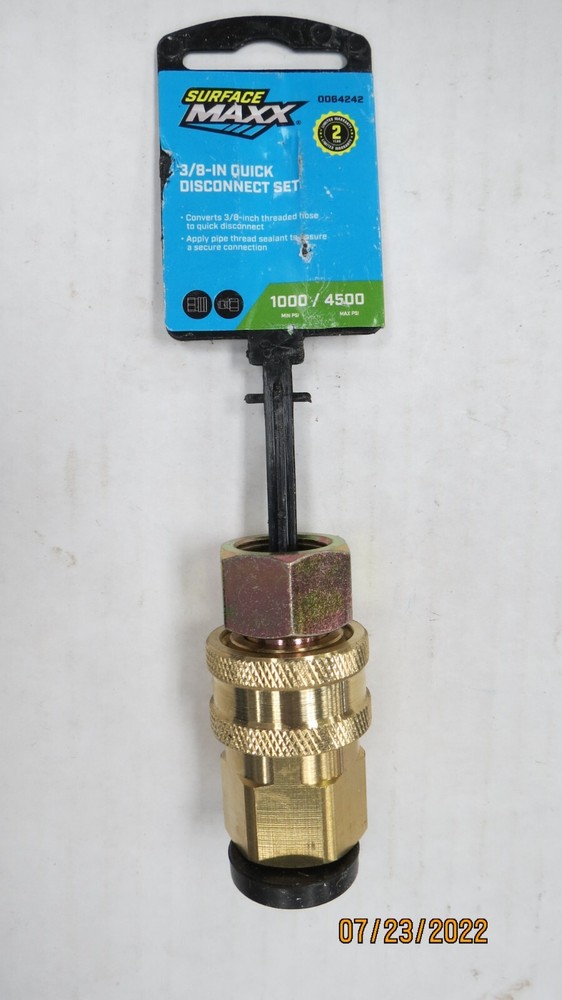 SURFACE MAXX 0064242 PRESSURE WASHER 3/8″ THREADED QUICK CONNECT SET NEW