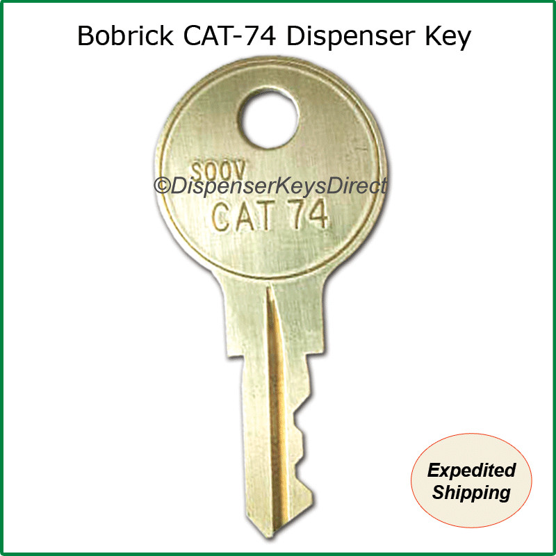 BOBRICK DISPENSER KEY – Cat 74 Key