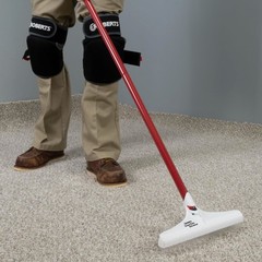 12″ Carpet Rake & Groomer with 51″ Adjustable Handle for Pet Hair Removal