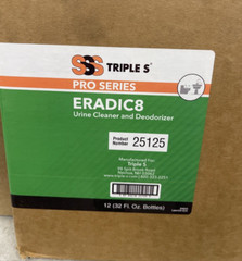 12 Pack (32 oz each) SSS Triple S Eradic8 Urine Cleaner & Deodorizer 25125