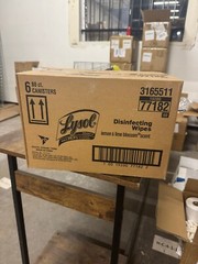 1 Pallet/75 Cases/450 Cans/36000ct Lysol Disinfecting Wipes Lemon & Blossom