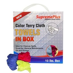 New Color Terry Towel Rags for Multipurpose Cleaning – 10 lbs. Compressed Box