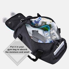 12 Pack Charcoal Shoe Deodorizer Bags inserts, 12 Count (Pack of 1), 12 PACK