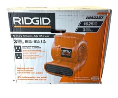 Ridgid Daisy Chain Fan Air Mover 1625 CFM 3 Speed 3 Position Model AM2287