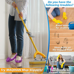 10 Mop Slippers for Floor Cleaning – Size 8 Socks Women 8