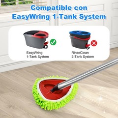 Spin Mop Replace Head, Base, Mop Replacement Head for O Cedar EasyWring 1 Tan…